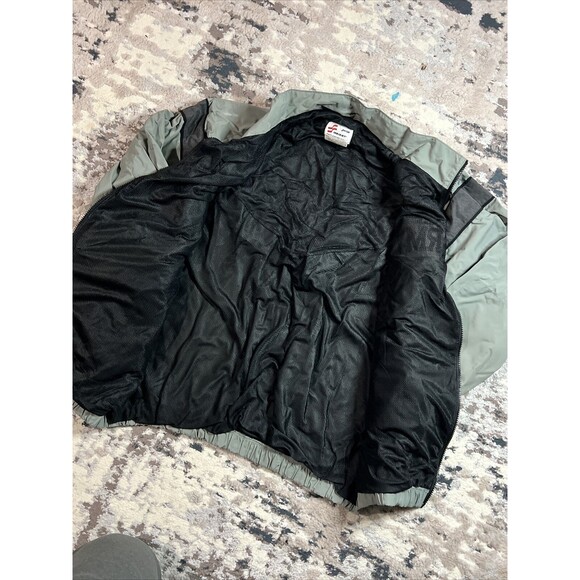 IPFU Jacket Mens Medium Long Gray ARMY JWOD Skilcraft Windbreaker Full Zip - Picture 7 of 13